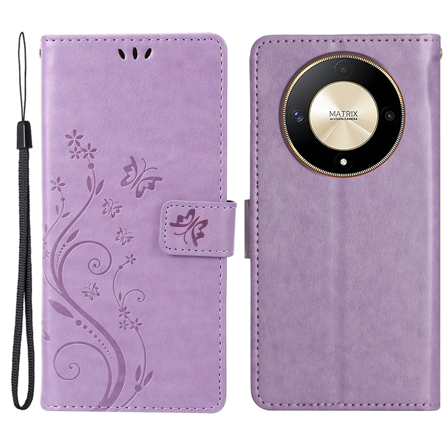 For Honor Magic6 Lite 5G / X50 5G / X9b 5G Wallet Case Butterfly Leather Flip Phone Cover For Honor Magic6 Lite 5G / X50 5G / X9b 5G Wallet Case Butterfly Leather Flip Phone Cover